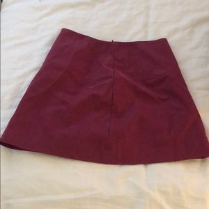 Free People suede skirt.